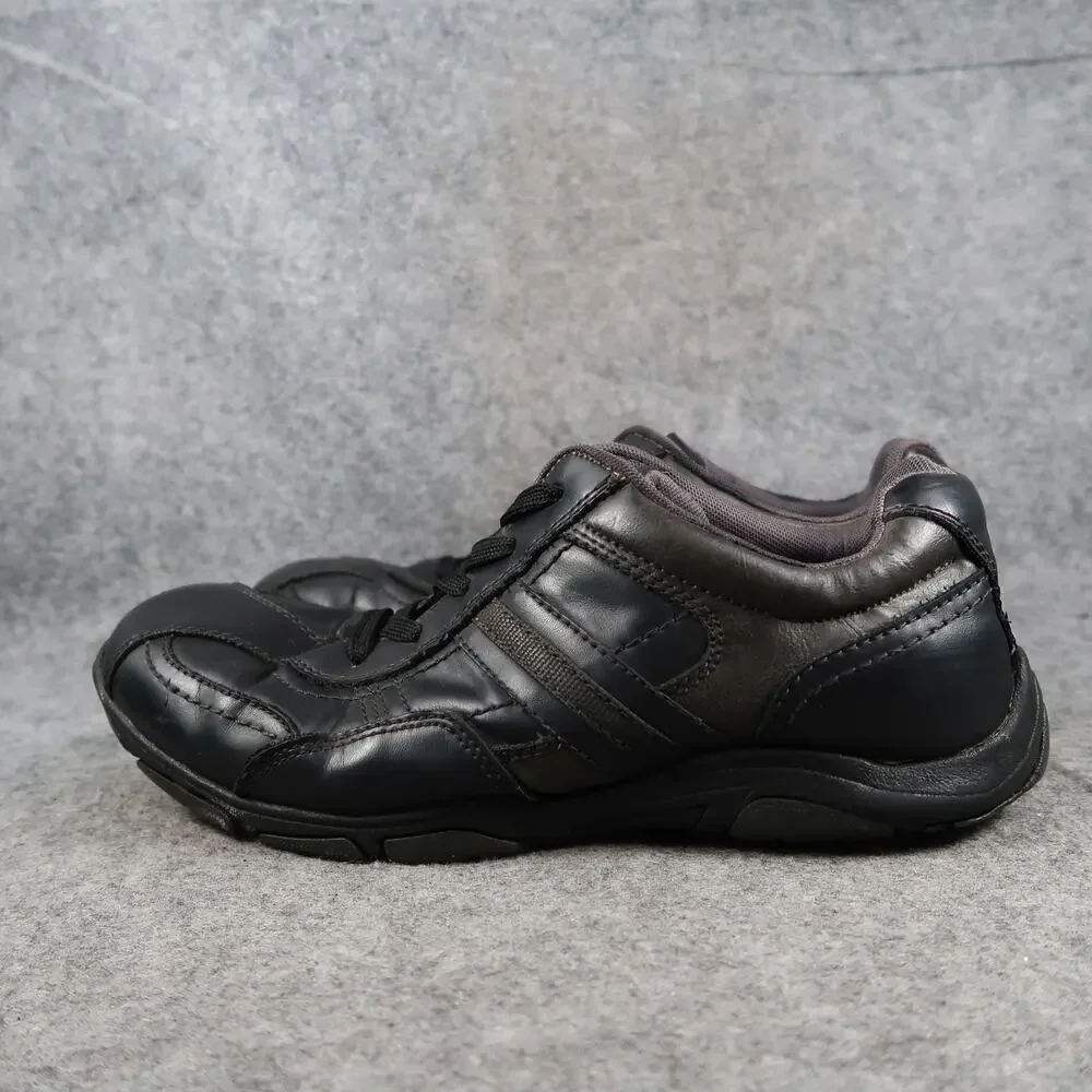 Sonoma Shoes Mens 9.5 Lifestyle Sneakers Casual Square Toe Lace Up Black Classic